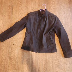 Brown suede jacket